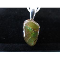 Free-form Ammolite pendant