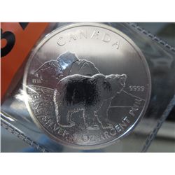 2011 Canada Polar Bear silver $5.00 coin