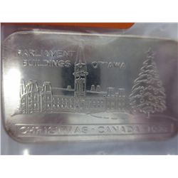 Silver bar, 1 oz. of 0.999 silver,