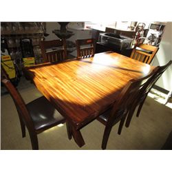 Wood table 42" x 70" - NEW