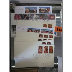 Eight first day issue stamped envelopes