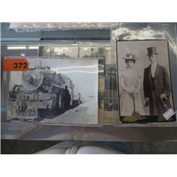 6 vintage postcards and photographs