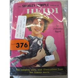 1st Edition Shirley Temple "Heidi" book
