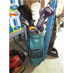 Golf bag and clubs