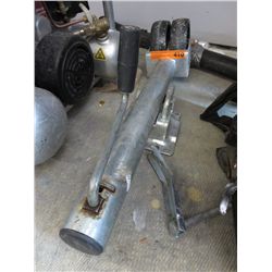 Front wheel attachment for a boat trailer