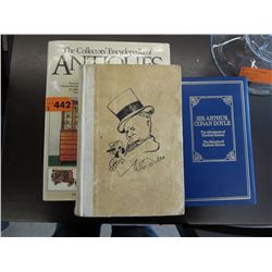 3 Hard cover books