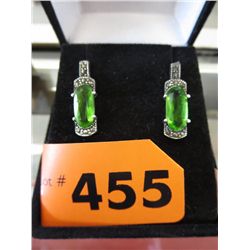 Pair of sterling silver  marcasite earrings
