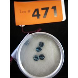 5 Natural Brazilian topaz- London Blue