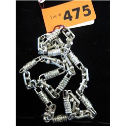 24" silver coloured fashion necklace
