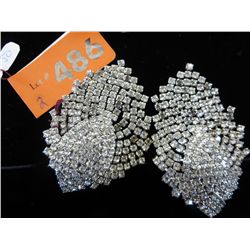 Pair of Dramatic post back chandelier earrings