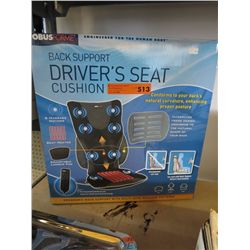 Obusforme back support driver's seat cushion