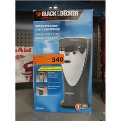 Black & Decker 2-in-1 electric can opener