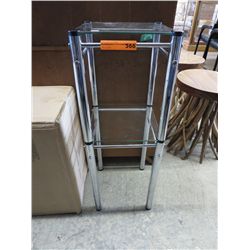 Glass shelf 35" tall, 12" square