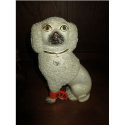 Antique Staffordshire mantle poodle