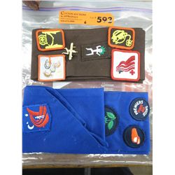Vintage scout badges