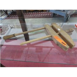 Vintage wooden clamp