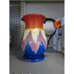 Vintage glazed ceramic jug - Czechoslovakian