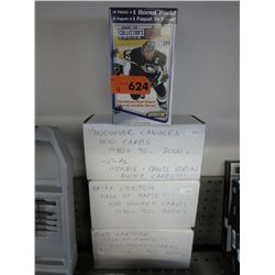 4 boxes of hockey cards.