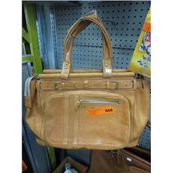 Good quality leather overnight bag, used