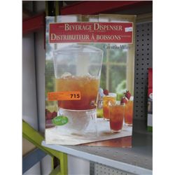 Creative Ware acrylic beverage dispenser, in box