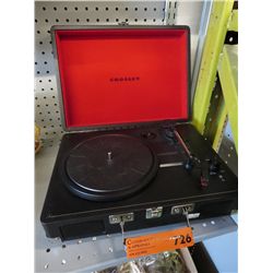 Crosley portable turntable in case
