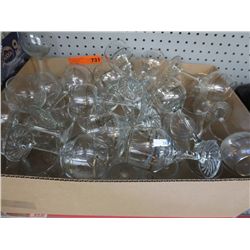 Box of wine glasses with Olympic logos