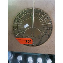 Brass sundial