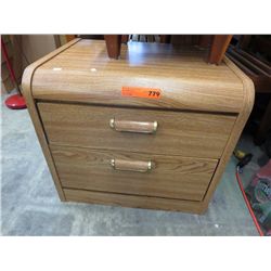 Wood bedside table by Palliser