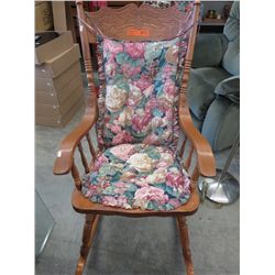 Wooden rocking chair