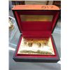 Image 1 : Gold foil/plated playing cards, in original box