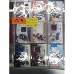 9 Upper Deck Jersey Cards