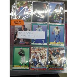 18 football collector cards