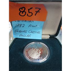 Canadian 1982 Jacques Cartier Proof Dollar