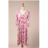 Image 1 : averardo bessi dress The dress is in a matte silk jersey, printed in shades of pink and white wit...
