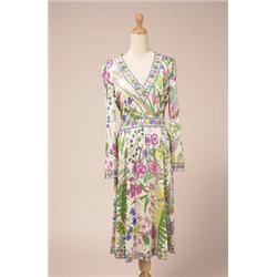 averardo bessi dress The dress is in silk jersey, with a multicoloured floral and foliate design,...