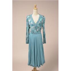 averardo bessi dress The silk jersey dress has the top and trim printed with signature in shades...