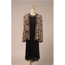 averardo bessi two piece dress In silk jersey, the cardigan-style jacket is printed with sigature...