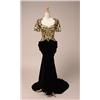 Image 1 : christian dior haute couture evening gown #27916 The floor-length black fitted net bodice has a d...