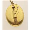 Image 1 : antique gold locket and chain The 14K yellow gold locket features a design of a stylized tassel h...