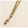 Image 1 : LADY'S gold WATCH CHAIN In 9K rose gold, handmade oval links are completed by a traditional swive...