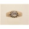 Image 1 : antique rose cut diamond and gold ring In 14K yellow gold, the domed tapering band features a .39...