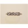 Image 1 : diamond ring In 14K white gold, the four round brilliant cut diamonds totalling 1.00 carat are he...