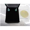 Image 2 : Genuine Emerald & Diamond filigree earrings