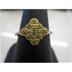 Yellow Diamond cocktail ring
