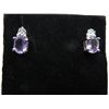 Image 1 : Brand new Amethyst & Diamond earrings
