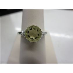 2.87 carat round cut  - Yellow Topaz ring