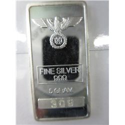 German Eagle & Cross .999 Silver bar