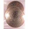 Image 1 : Three old 1971 B.C. One Dollar Canadian coins
