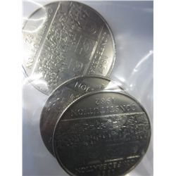 Three -  1982 Canadian $1 coins