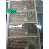 Image 2 : 4 x WWII Nazi German Reichsmark bills